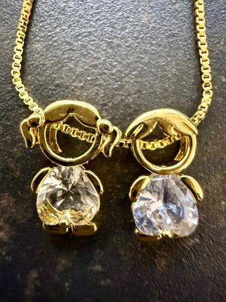 Collar familia regalo mama Colgante Niño hijos oro