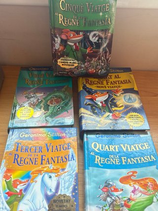 Pack 5 libros Geronimo estiltón catalán
