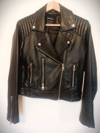 Cazadora Biker Negra Stradivarius