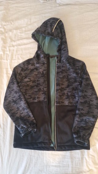 Chaqueta impermeable con forro polar niño