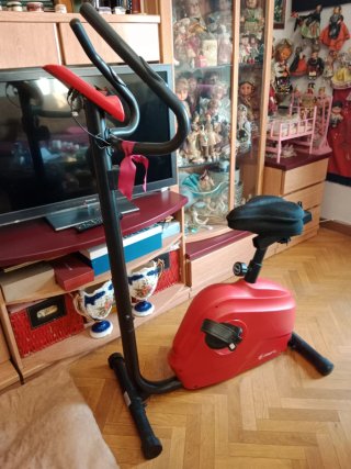 Bicicleta Estática Roja