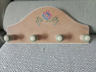 Perchero de Pared de Madera