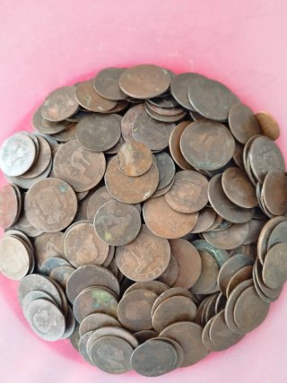 Lote de 190 monedas antiguas de Alfonso XII