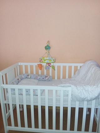 Cuna Blanca con Colchón