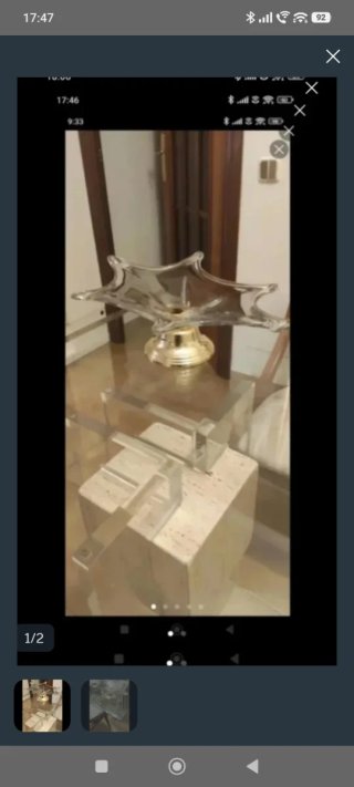Centro de mesa vintage de cristal