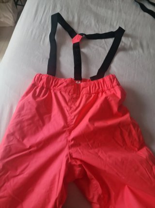 Pantalón de Esquí Rojo con Tirantes
