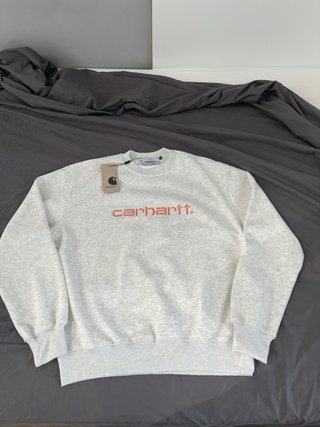 Sudadera Carhartt sin capucha (WIP) gris clarito