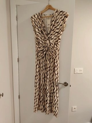 Vestido largo estampado sin estrenar