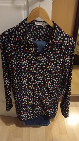 Camisa Lylu Estampado Corazones