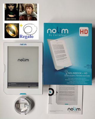 e-Book Nolim+ HD – 6” Táctil Wifi Luz + Regalo