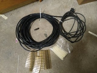 Lote de material eléctrico y cables