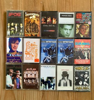 Cassettes pop rock nacional