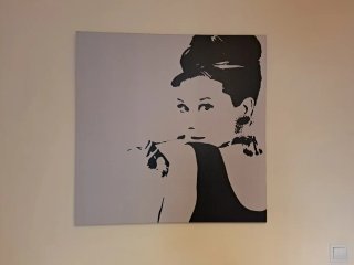 Cuadro Audrey Hepburn Estilo Minimalista