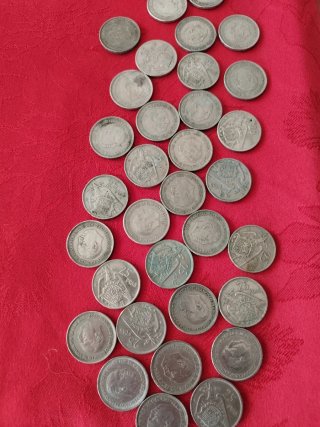 Lote de 33 Monedas de 25 Pesetas
