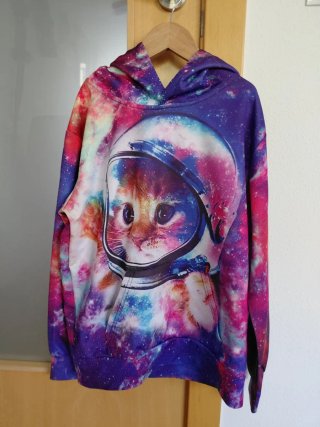 Sudadera Funnycokid Estampado Espacial Talla M