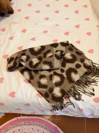 Bufanda con Estampado de Leopardo