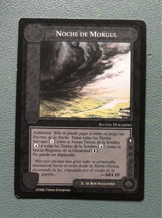 Carta Noche de Morgul - El Señor de los Anillos
