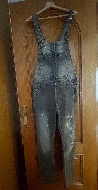 Peto vaquero gris Zara talla M