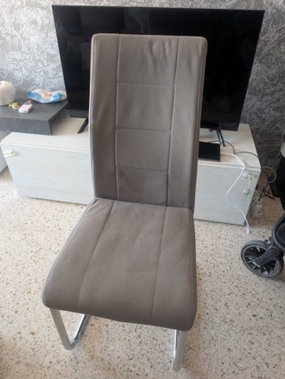 Conjunto de 6 Sillas de Salón Grises