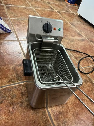 Freidora de Acero Inoxidable Intertek