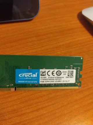 Memoria RAM Crucial 8GB DDR4-2400