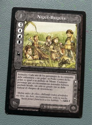 Carta Nique-Briques - El Señor de los Anillos