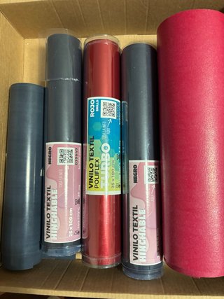 Lote de 5 Rollos de Vinilo Textil
