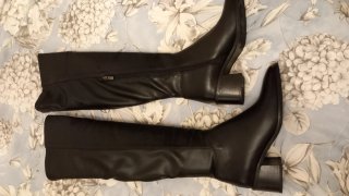 Botas Altas de Piel Negras Latouche