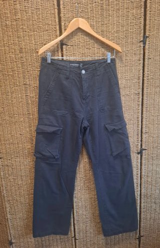 Pantalón Cargo Negro Stradivarius