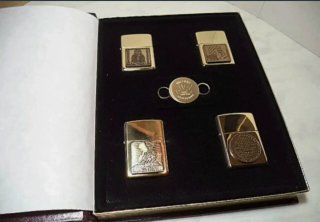 Set 4 Accendini Zippo Commemorativi WW2