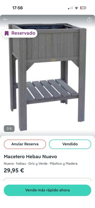 Macetero Hebau con Estante