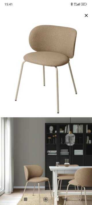 Sillas de Comedor Beige