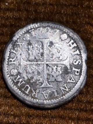 Medio Real de Plata 1727 Felipe V Cuenca JJ