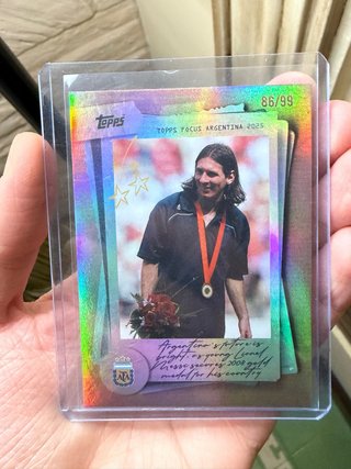 Carta Topps Messi Juegos Olímpicos 2008