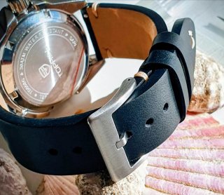 Correa de reloj de piel vintage, Bisonstrap, 22 mm