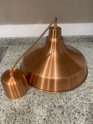 Lámpara de techo IKEA metalizada