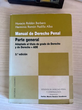 Libro DERECHO PENAL PARTE GENERAL