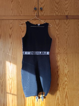 Vestido de licra negro