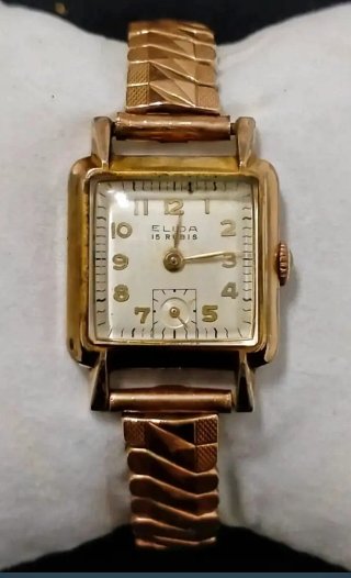 Reloj Vintage ELIDA Mujer Chapado en Oro Años 50