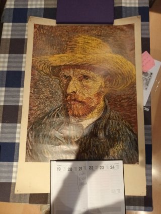 Lámina Autorretrato de Van Gogh