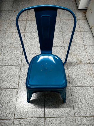 Silla de Metal Azul