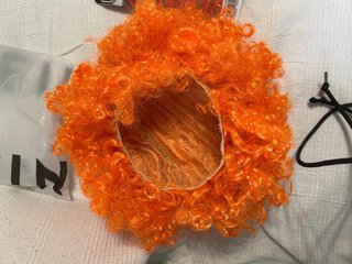 Peluca de Payaso Naranja