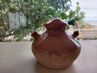 Oferta botijo de Barro Marrón