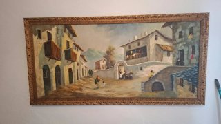 Cuadro Vintage Paisaje Rural