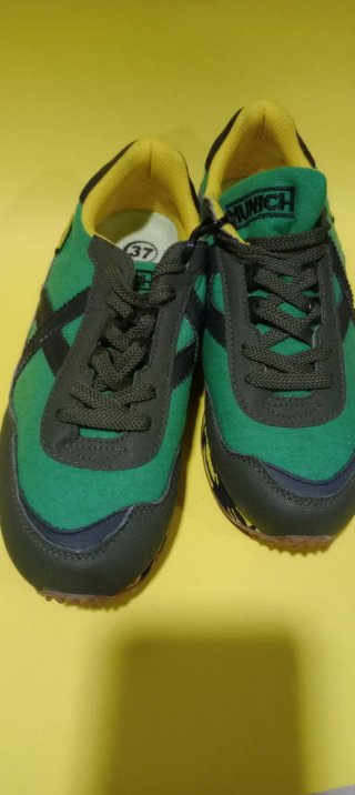 Zapatillas Munich Retro Verde/Amarillo Talla 37