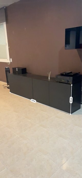 Mueble de comedor negro