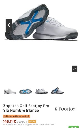 Zapatos de Golf FootJoy Pro SLX Talla 42.5W