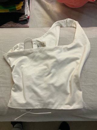 Top blanco talla S