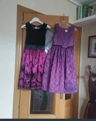 2 vestidos fiesta para chica joven, unos 16 años