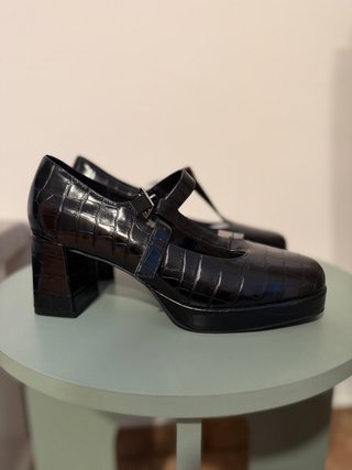 Zapatos Mary Jane con Plataforma y Tacón